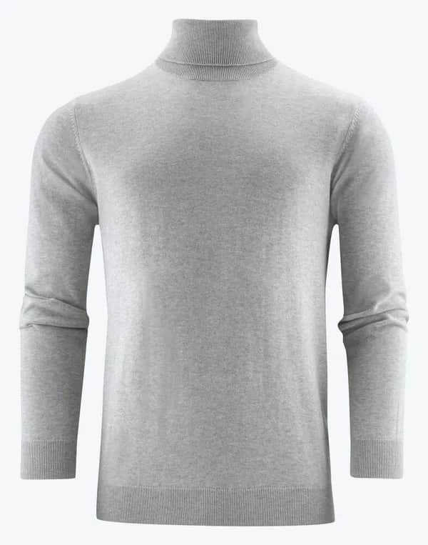 Ashland Turtle Strickpullover Herren - Grau Meliert