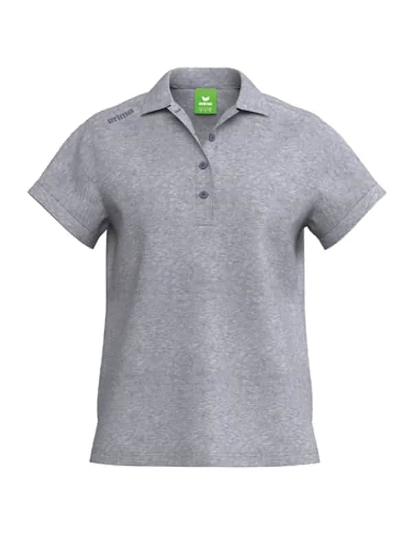 TS Poloshirt - Damen - grau melange