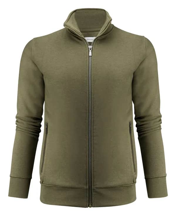 Melville Heights Pullover mit Reißverschluss Damen - Moosgrün