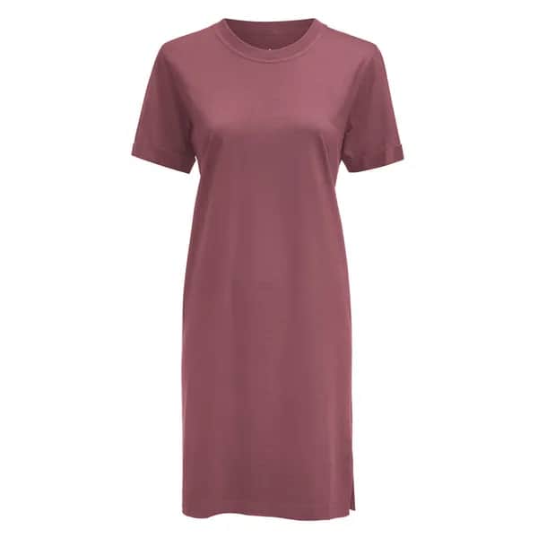 American T-shirt Dress Kleid Damen - Staubiges Rot