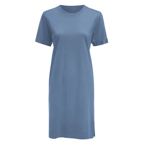 American T-shirt Dress Kleid Damen - Sommerblau
