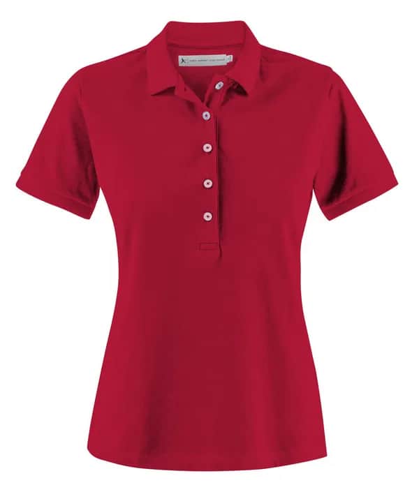 Sunset Polo Pique Damen - Rot