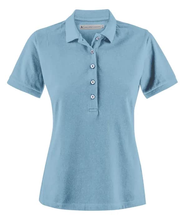 Sunset Polo Pique Damen - Hellblau