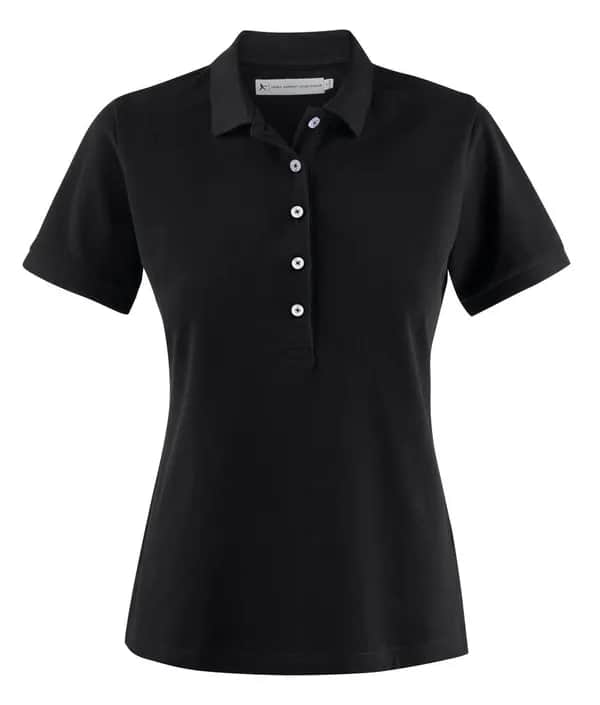 Sunset Polo Pique Damen - Schwarz