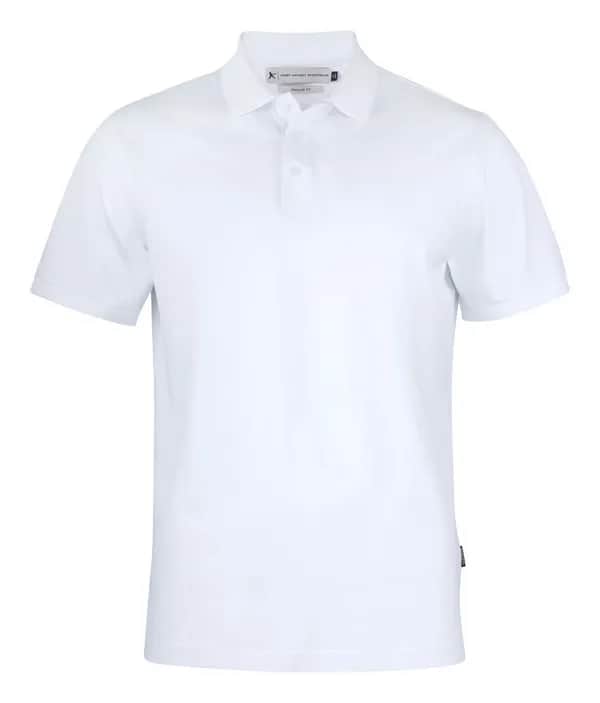 Sunset  Polo Pique Regular Fit Herren - Weiß