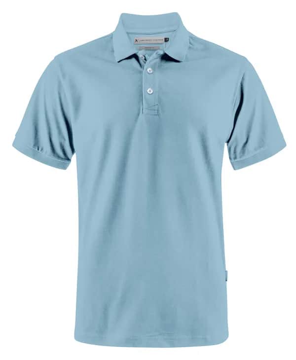 Sunset  Polo Pique Regular Fit Herren - Hellblau