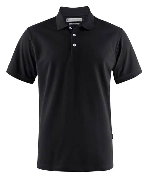 Sunset  Polo Pique Regular Fit Herren - Schwarz