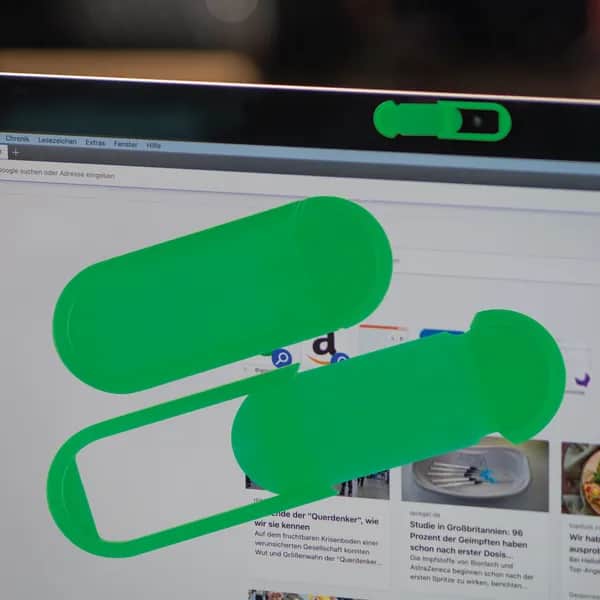 Abdeckung für die Webcam Computer/Laptop VIVIAN - grün
