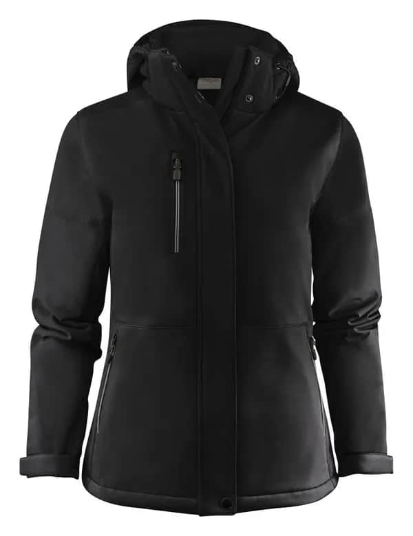Overlanding Softshell Jacke Damen - Schwarz