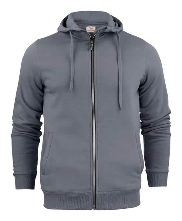 Overhead Pullover mit Reißverschluss Herren - Grau