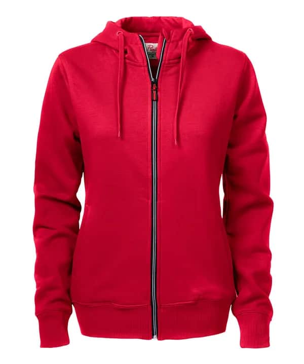 Overhead  Pullover mit Reißverschluss Damen - Rot