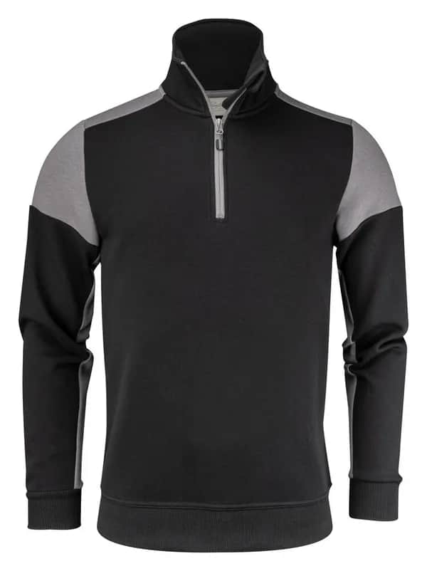 Prime  Halfzip Sweater Unisex - Schwarz/Anthrazit