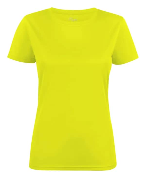 Run T-Shirt Damen - Neon Gelb