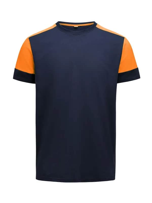 Prime T-Shirt Herren - Marine/Neonorange