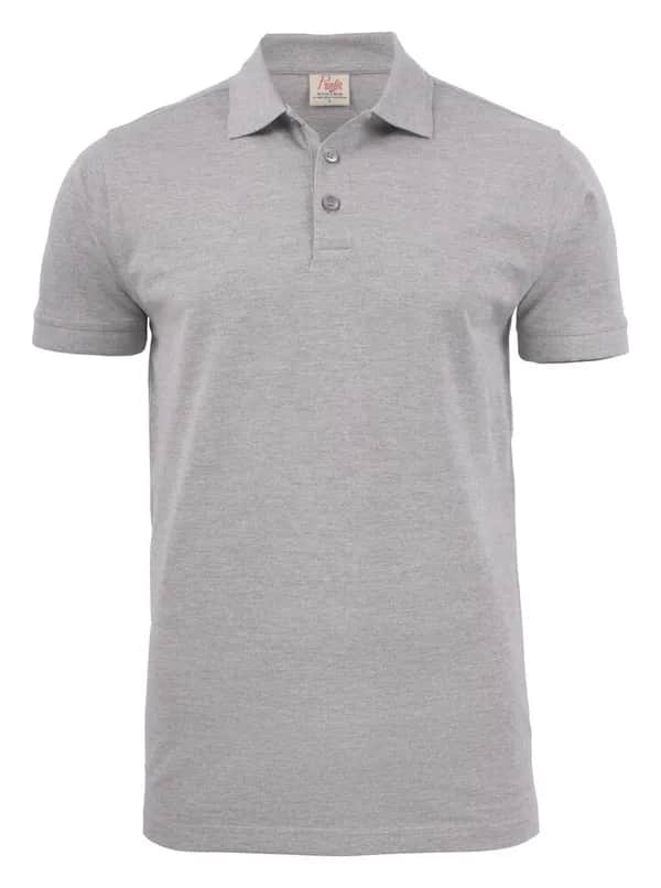Surf Stretch Polo Pique Herren - Grau Meliert