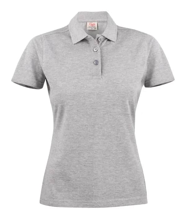 Surf Polo Pique Damen - Grau Meliert