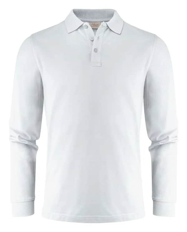 Surf Pro L/S  Polo Pique Herren - Weiß