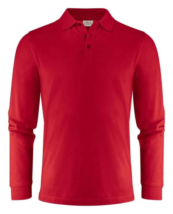 Surf Pro L/S  Polo Pique Herren - Rot