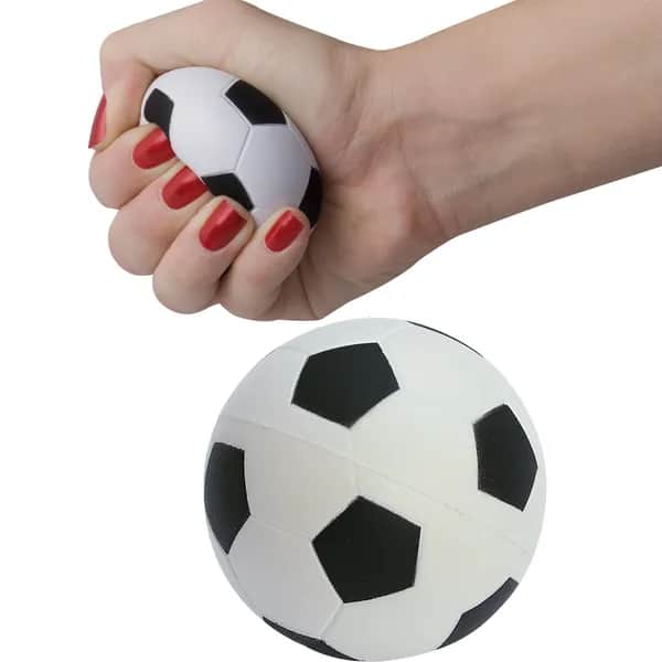 Anti Stress Knautschball Fußball LESLIE - weiss
