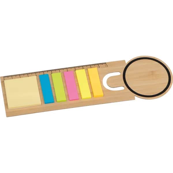 Bambus Lesezeichen mit Haftnotizen VIKTORIA - beige