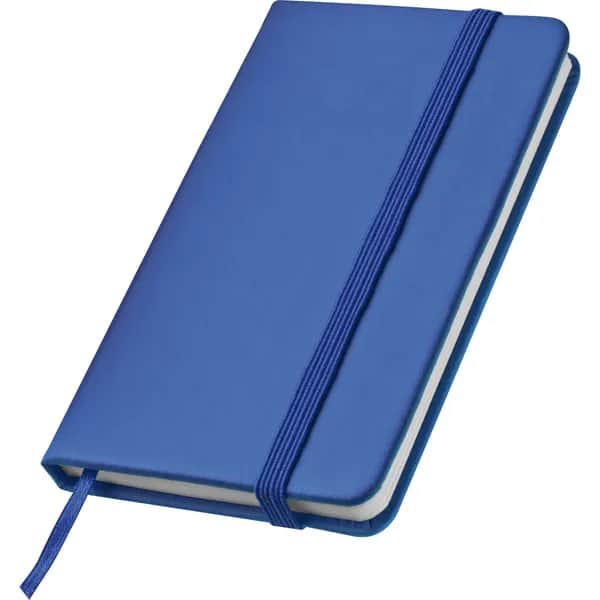Notizbuch mit Lesebändchen und Gummibandverschluss ROMANA - blau