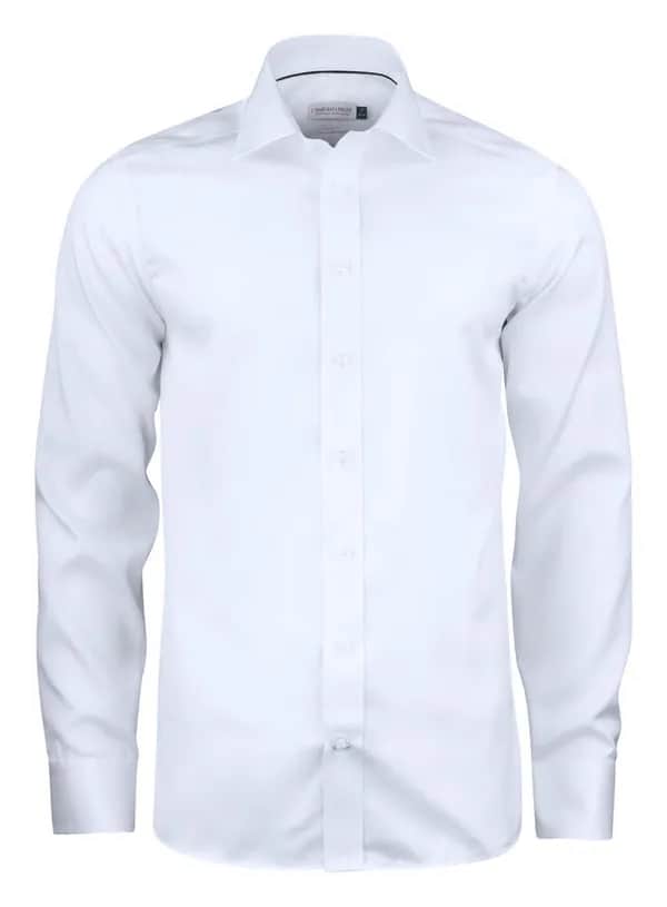GB01 Twill Hemd Regular Fit Herren - Weiß