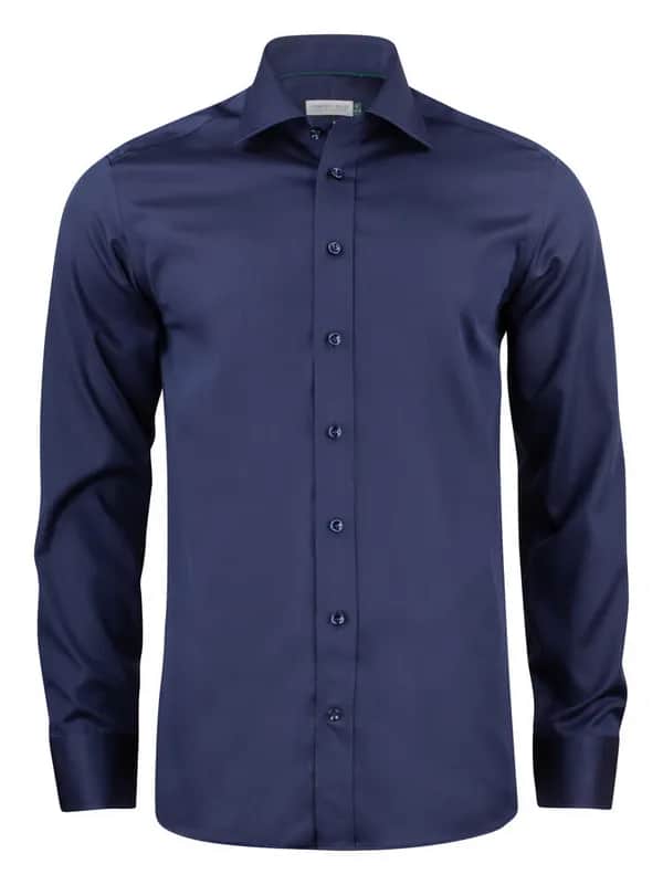 GB01 Twill Hemd Slim Fit Herren - Marine