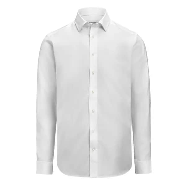 GB 02 Twill Stretch  Hemd Regular Fit Herren - Weiß