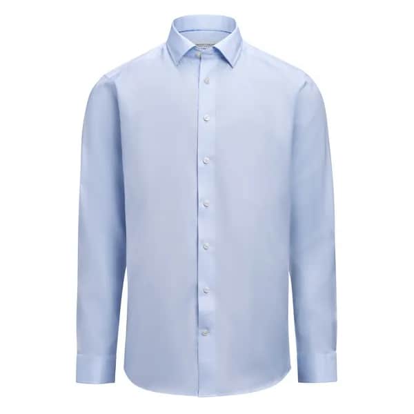 GB 02 Twill Stretch  Hemd Regular Fit Herren - Himmelblau