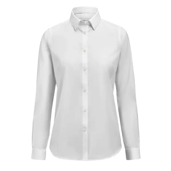 GB02 Twill Stretch  Hemd Contemporary Fit Damen - Weiß