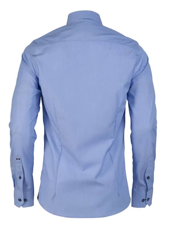 Red Bow 24  Hemd Regular Fit Herren - Mittelblau Streifen