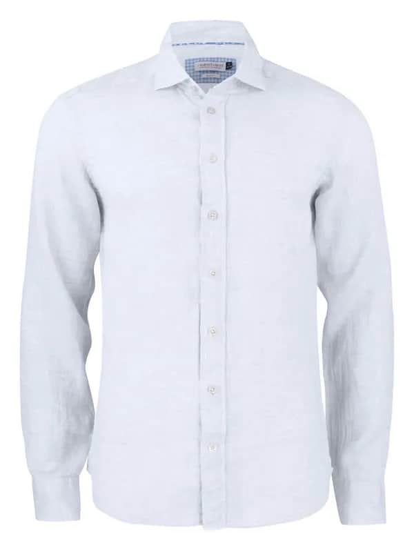 IB33 Linen Hemd Regular Fit Herren - Weiß