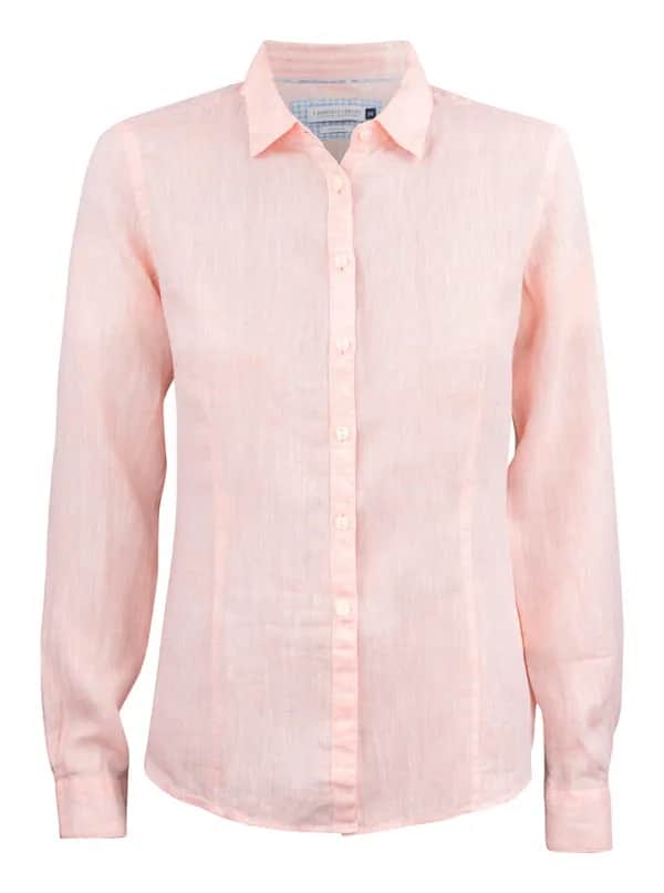 IB33 Linen Damen Blusen - Orange