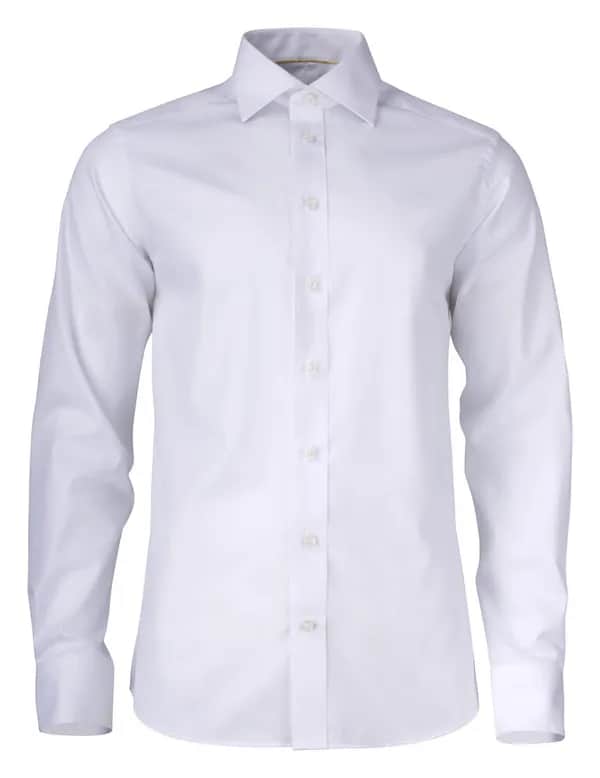 YB50 Twill Hemd Slim Fit Herren - Weiß