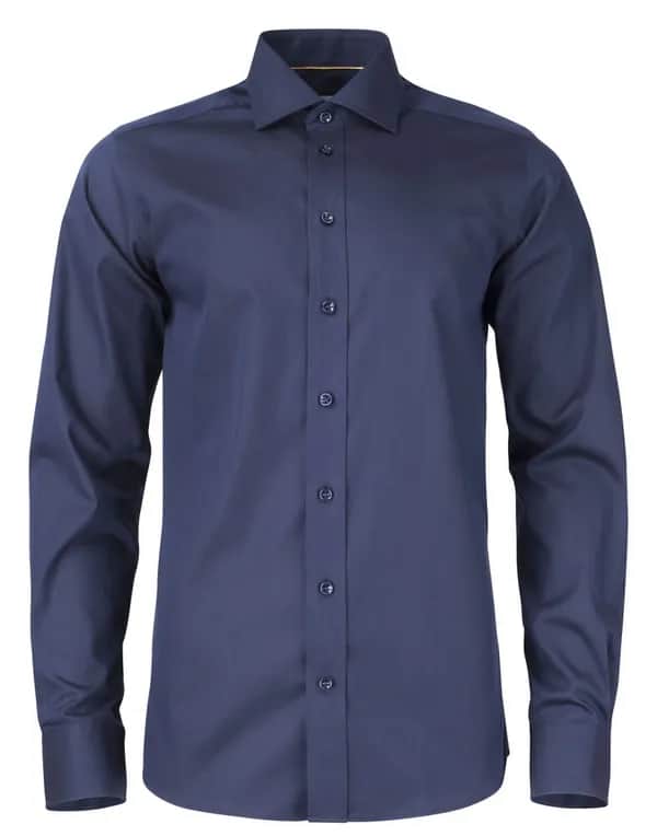 YB50 Twill Hemd Regular Fit Herren - Marine