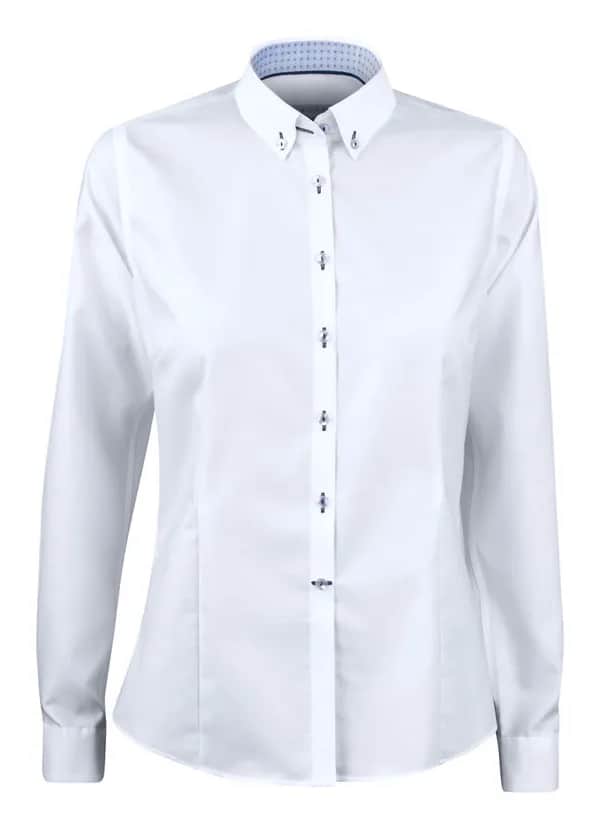 RB121 Oxford Damen Blusen - Weiß