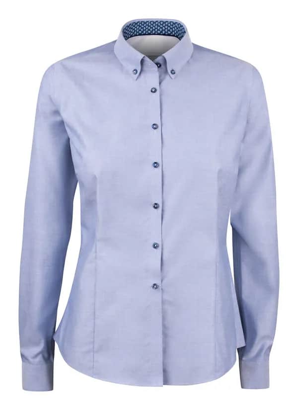 RB121 Oxford Damen Blusen - Blau
