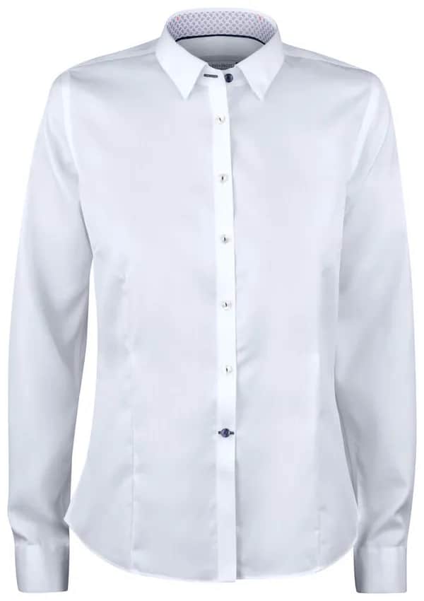 RB122 Twill  Damen Blusen - Weiß