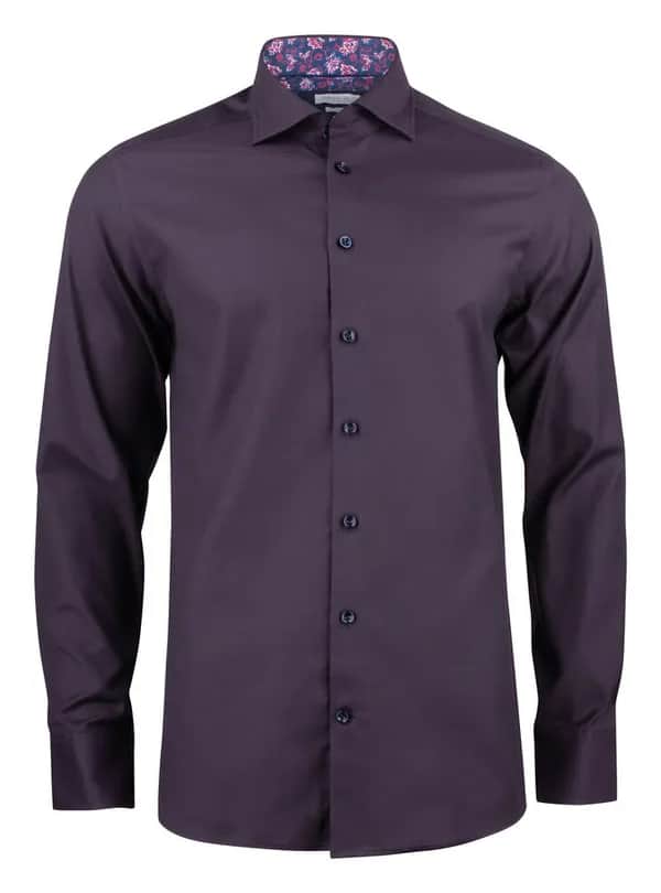PB142 Oxford Hemd Regular Fit Herren - Lila
