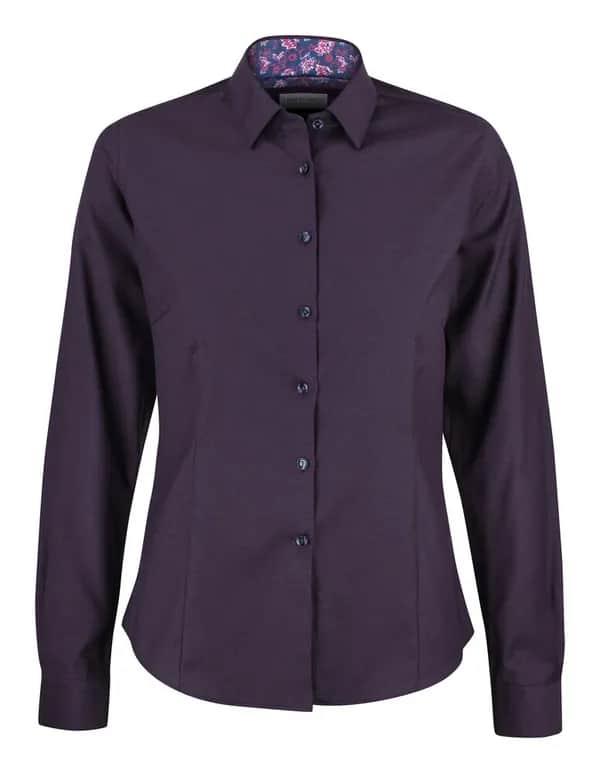 PB142 Oxford  Damen Blusen - Lila