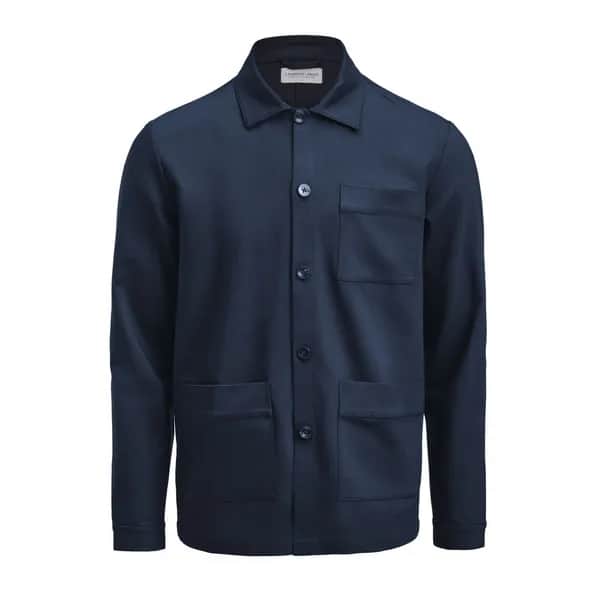Patch Pocket Hemdjacke Unisex - Marine
