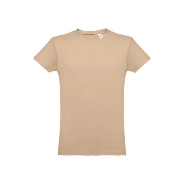 Herren-T-Shirt aus Baumwolle im Schlauchformat - THC LUANDA - Hellbraun