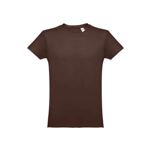 Herren-T-Shirt aus Baumwolle im Schlauchformat - THC LUANDA - Dunkelbraun