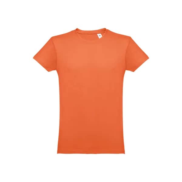 Herren-T-Shirt aus Baumwolle im Schlauchformat - THC LUANDA - Terrakotta