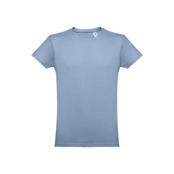 Herren-T-Shirt aus Baumwolle im Schlauchformat - THC LUANDA - Pastellblau