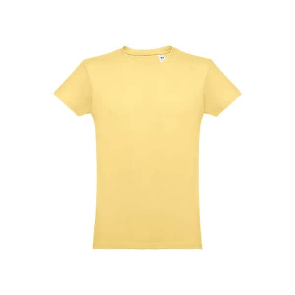 Herren-T-Shirt aus Baumwolle im Schlauchformat - THC LUANDA - Digital gelb