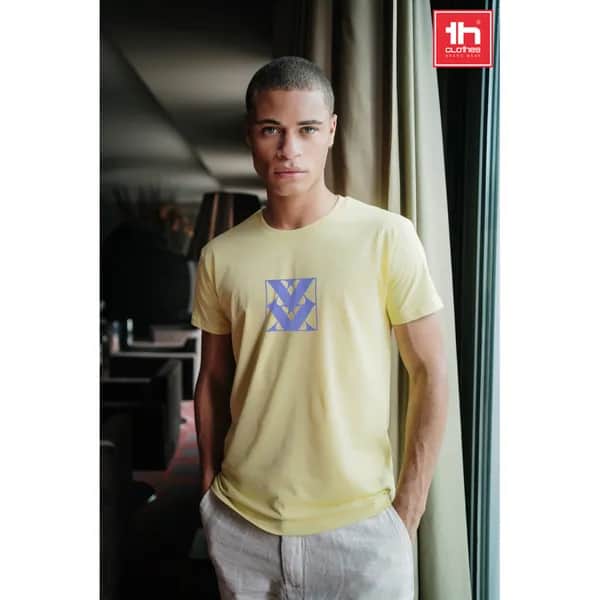 Herren-T-Shirt aus Baumwolle im Schlauchformat - THC LUANDA - Pastellgrün