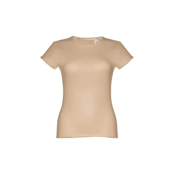 Tailliertes Damen-T-Shirt - THC SOFIA - Hellbraun