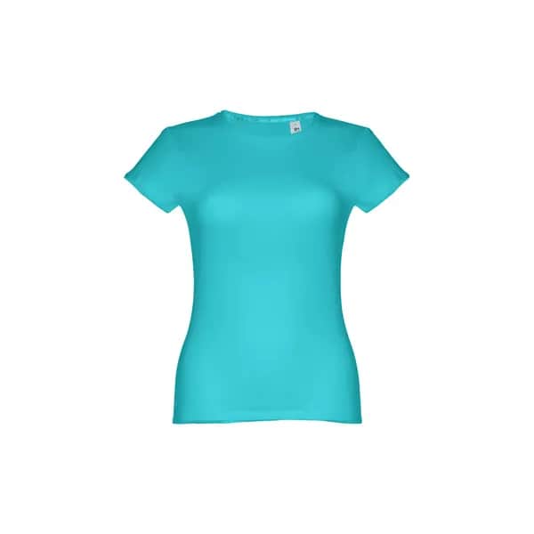 Tailliertes Damen-T-Shirt - THC SOFIA - Türkis