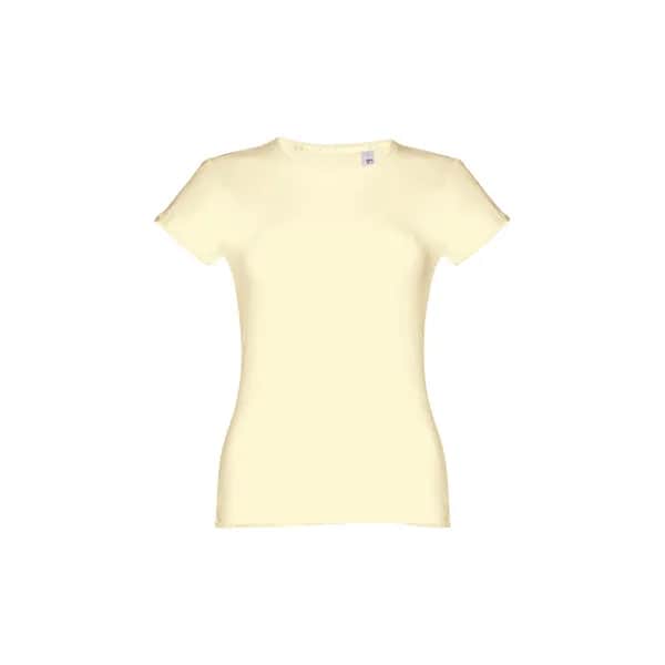 Tailliertes Damen-T-Shirt - THC SOFIA - Pastellgelb
